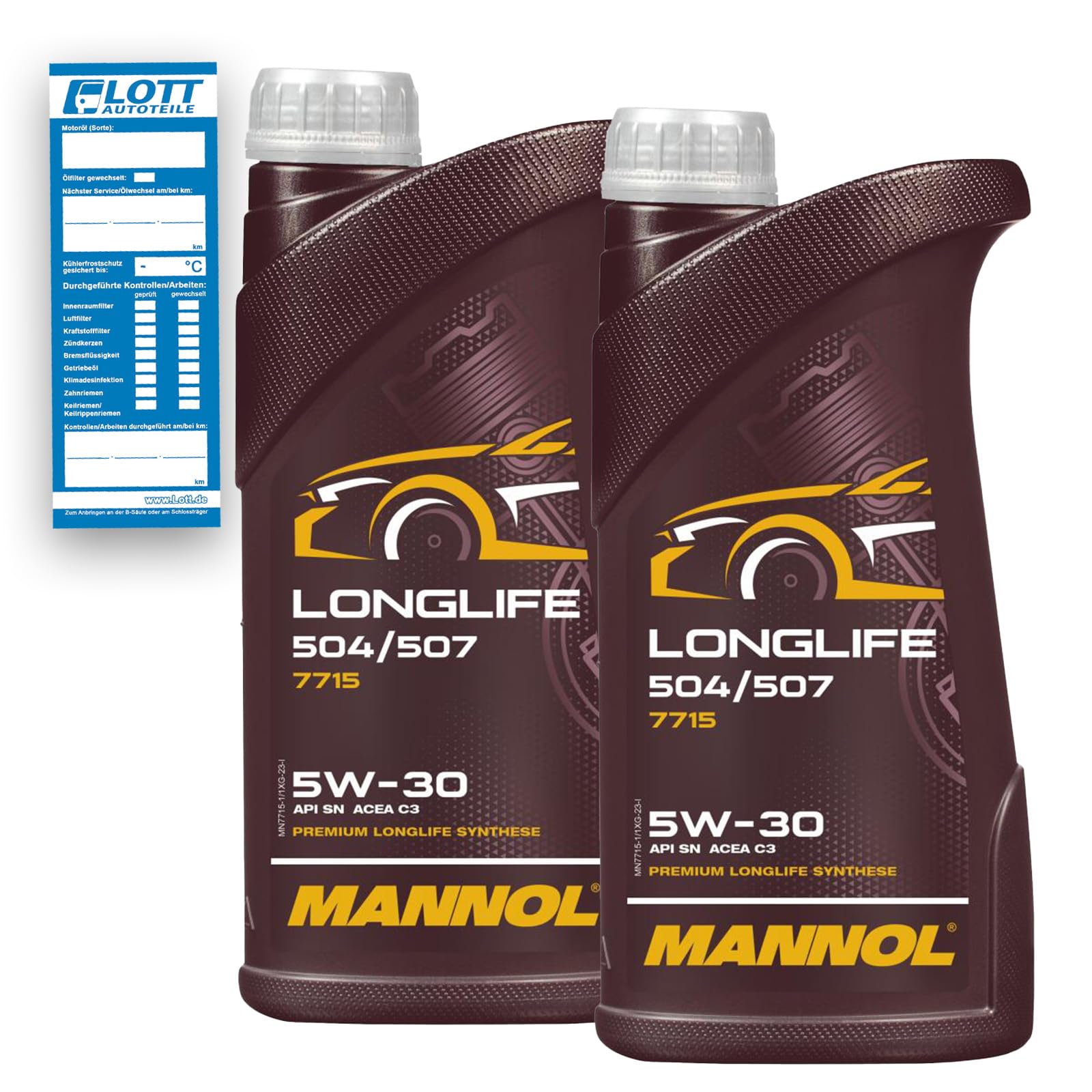 MANNOL 2X 1L MN7715 Longlife 5W-30 Motoröl Motorenöl von MANNOL