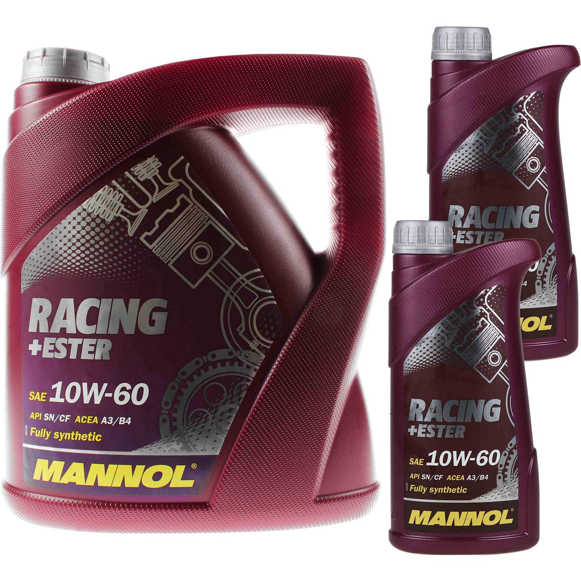 4 + 2 (6 Liter), MANNOL RACING+ESTER 10W-60 MOTORÖL von MANNOL