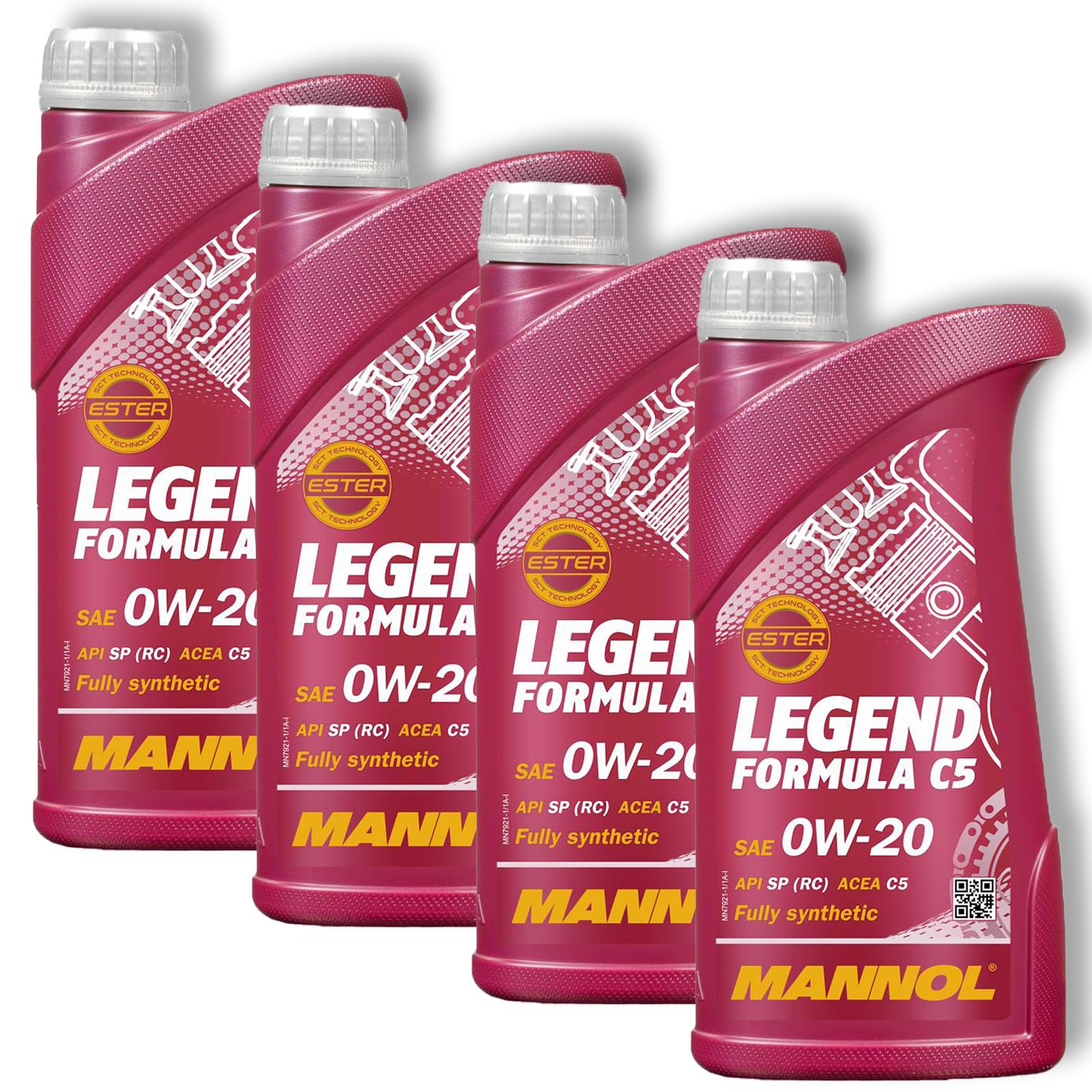 MANNOL 4X 1L Legend Formula C5 Motoröl 0W-20 Motorenöl von MANNOL