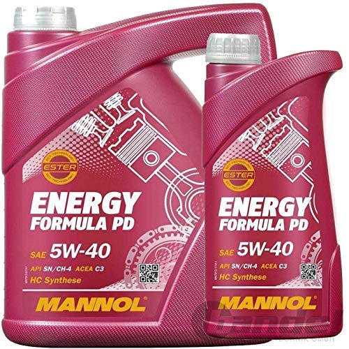 5 + 1 (6 LITER), MANNOL FORMULA PD 5W-40 229.31 PUMPE DÜSE MOTORÖL von MANNOL