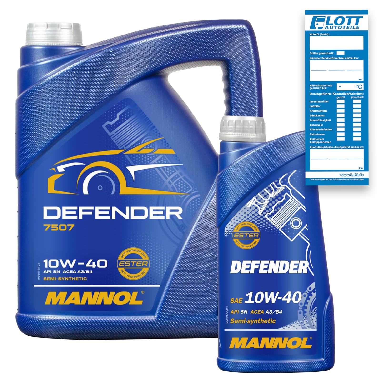 MANNOL 6L MOTORÖL Defender 10W-40 10W40 MOTORENÖL MN7507-5 von MANNOL