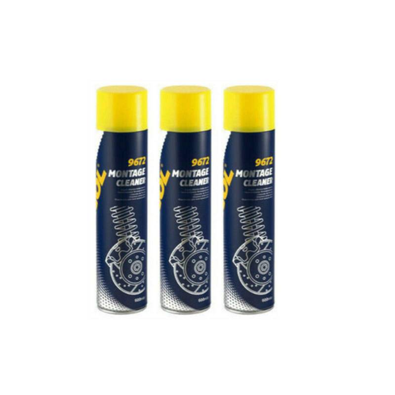 MANNOL 9672 Bremsenreiniger/Aerosolspray, 600 ml, 3 Stück von MANNOL