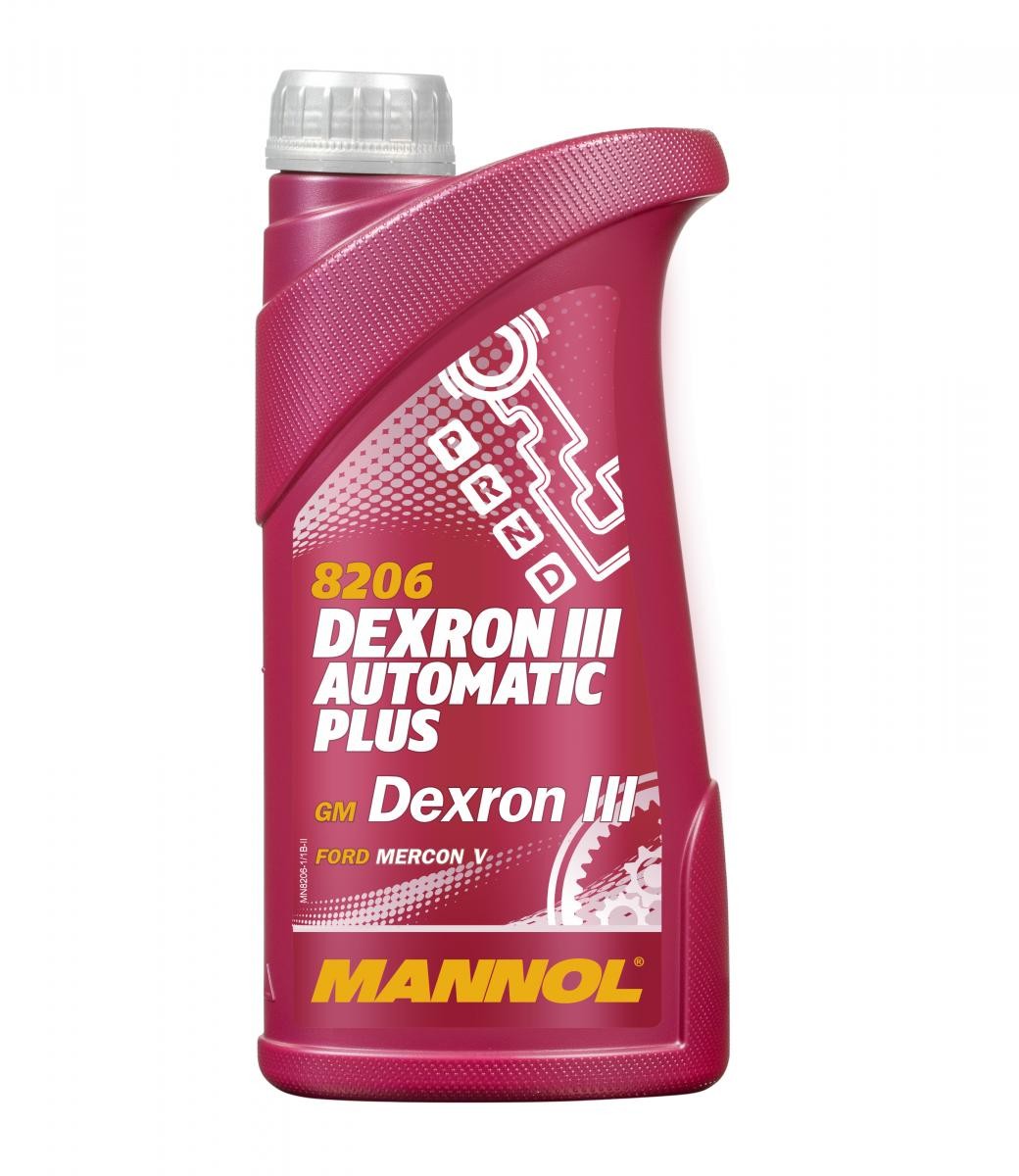 MANNOL Automatikgetriebeöl MERCEDES-BENZ,OPEL,BMW MN8206-1 C4TES389,M2C138CJ,M2C166H MERCONV,DEXRONIIIHGF,2361 von MANNOL