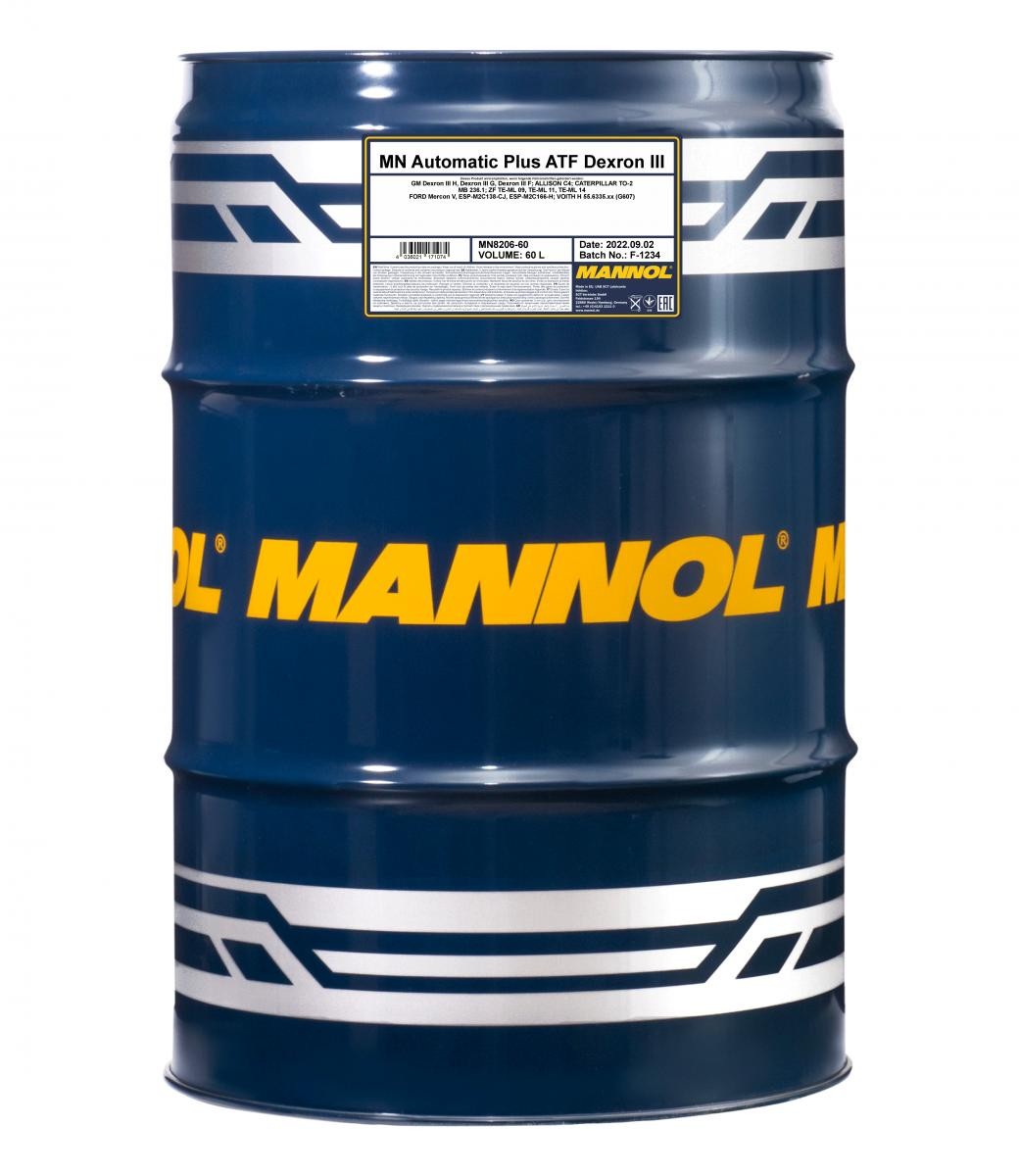 MANNOL Automatikgetriebeöl MERCEDES-BENZ,VOLVO,IVECO MN8206-60 von MANNOL