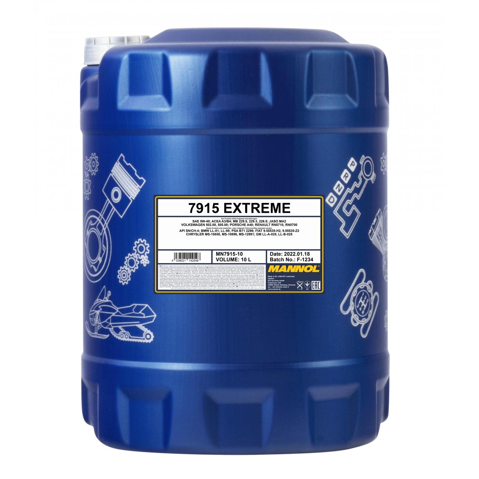 MANNOL EXTREME 10L 5W-40 MOTORÖL von MANNOL