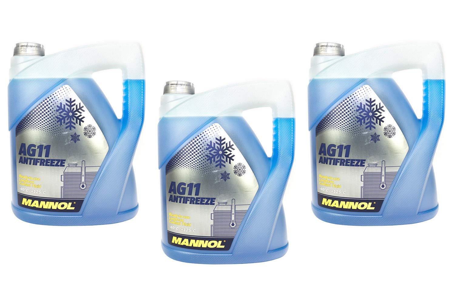 MANNOL Frostschutz Konzentrat blau SAE J1034 Longterm Antifreeze AG11-40°C 3 Stück á 5 Liter von MANNOL