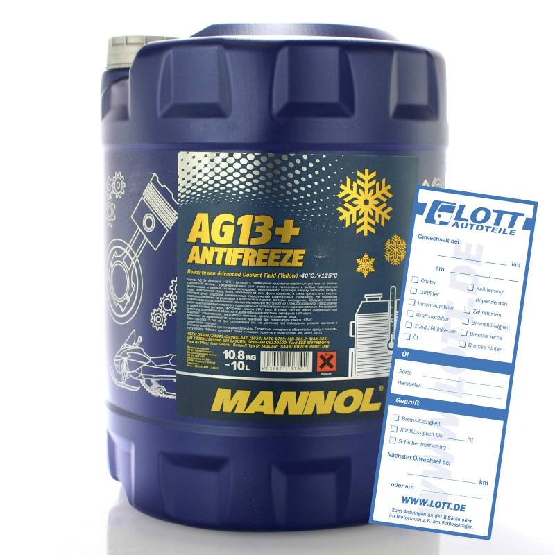 Mannol 10L Antifreeze AG13+ (-40) Advanced von MANNOL