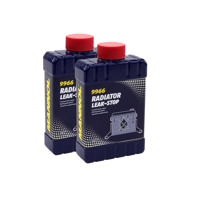 MANNOL Radiator Leak-Stop Frostschutzadditiv Kühlerdicht 2 Stück á 325 ml von MANNOL