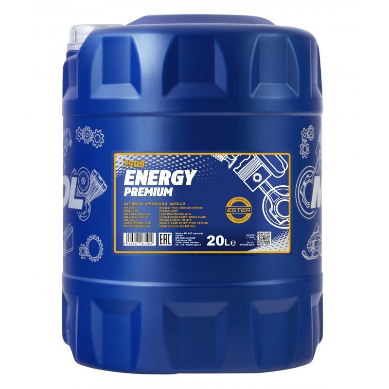 MANNOL 20L Motoröl Energy Premium Motorenöl von MANNOL