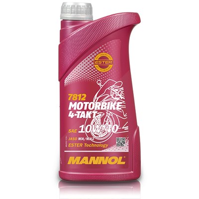 Mannol 1 L Motorbike 4-Takt Motoröl [Hersteller-Nr. MN7812-1] von MANNOL