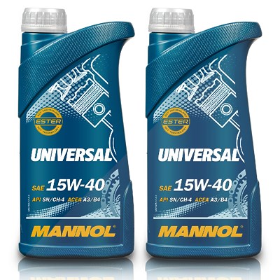 Mannol 2x 1 L Universal 15W-40 [Hersteller-Nr. MN7405-1] von MANNOL