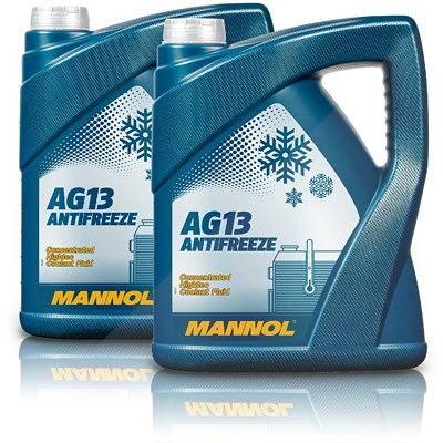 Mannol 2x 5 L Antifreeze AG13 Hightec Kühlerfrostschutzmittel [Hersteller-Nr. MN4113-5] von MANNOL