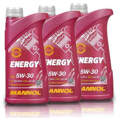 Mannol 3x 1L Energy 5W-30 [Hersteller-Nr. MN7511-1] von MANNOL