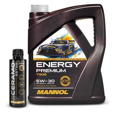 Mannol 5 L Energy Premium 5W-30 + 250 ml Ceramo Ester GRATIS DAZU von MANNOL