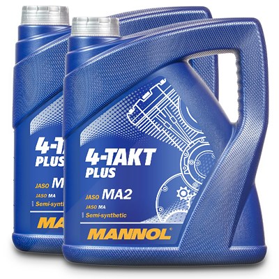 Mannol 8 L 4-Takt Plus Motoröl [Hersteller-Nr. MN7202-4] von MANNOL