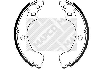 Mapco Bremsbackensatz [Hersteller-Nr. 8530] für Nissan von MAPCO