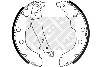 Mapco Bremsbackensatz [Hersteller-Nr. 8860] für Peugeot von MAPCO