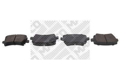 Mapco Bremsbeläge hinten (Satz) [Hersteller-Nr. 6696] für Audi, Seat, Skoda, VW von MAPCO