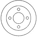 Mapco Bremsscheibe Hinterachse Voll [Hersteller-Nr. 45503] für Nissan von MAPCO