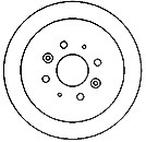 Mapco 1x Bremsscheibe Hinterachse Voll [Hersteller-Nr. 15576] für Kia von MAPCO