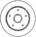 Mapco Bremsscheibe Hinterachse Voll [Hersteller-Nr. 25530] für Mazda von MAPCO