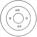 Mapco 1x Bremsscheibe Hinterachse Voll [Hersteller-Nr. 45507] für Nissan von MAPCO