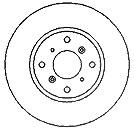 Mapco 1x Bremsscheibe [Hersteller-Nr. 15607] für Honda von MAPCO