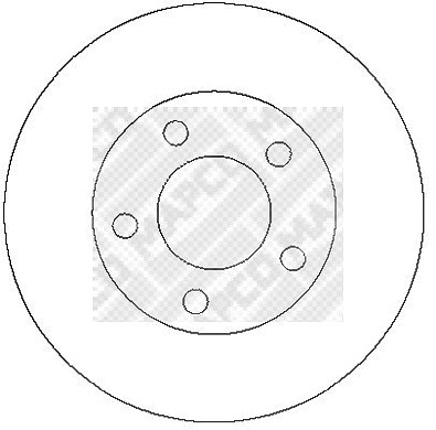 Mapco 1x Bremsscheibe Vorderachse Belüftet [Hersteller-Nr. 15283] für Ford, Mazda von MAPCO