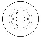 Mapco 1x Bremsscheibe Vorderachse VOLL [Hersteller-Nr. 15422] für Citroën von MAPCO