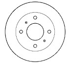 Mapco Bremsscheibe vorne innenbelüftet [Hersteller-Nr. 15513] für Nissan von MAPCO