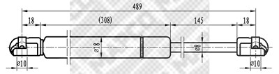 Mapco Gasfeder, Koffer-/Laderaum [Hersteller-Nr. 91601] für Ford von MAPCO