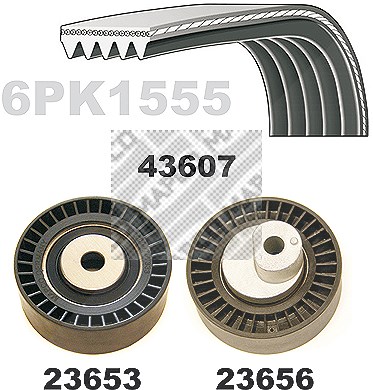 Mapco Keilrippenriemensatz [Hersteller-Nr. 23607] für BMW von MAPCO