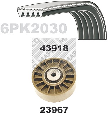 Mapco Keilrippenriemensatz [Hersteller-Nr. 23918] für Mercedes-Benz von MAPCO