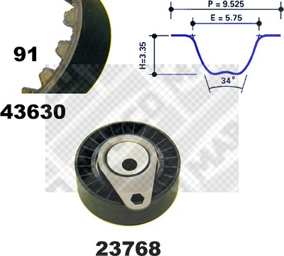 Mapco Zahnriemensatz [Hersteller-Nr. 23630] für Ford von MAPCO