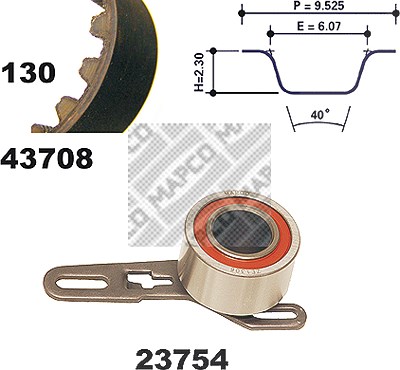 Mapco Zahnriemensatz [Hersteller-Nr. 23708] für Ford von MAPCO