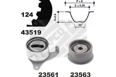 Mapco Zahnriemensatz [Hersteller-Nr. 23519] für Toyota von MAPCO