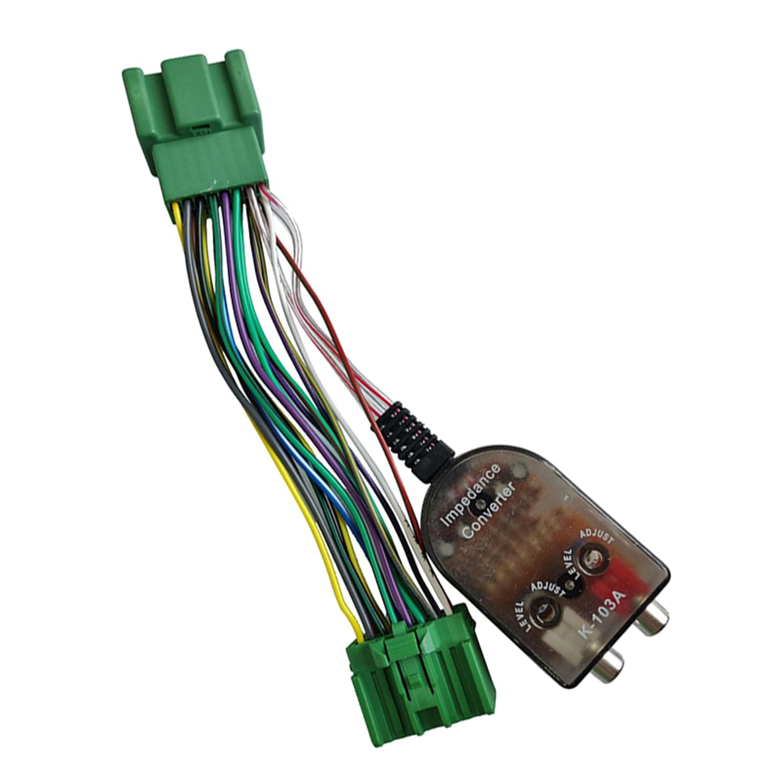 MARCBUSE Line-Output-Konverter, verstellbarer Verstärker, Zusatzmodul für Auto-Stereo-Signale, Sensor-Lautsprecher, Kabel zu Adapter von MARCBUSE