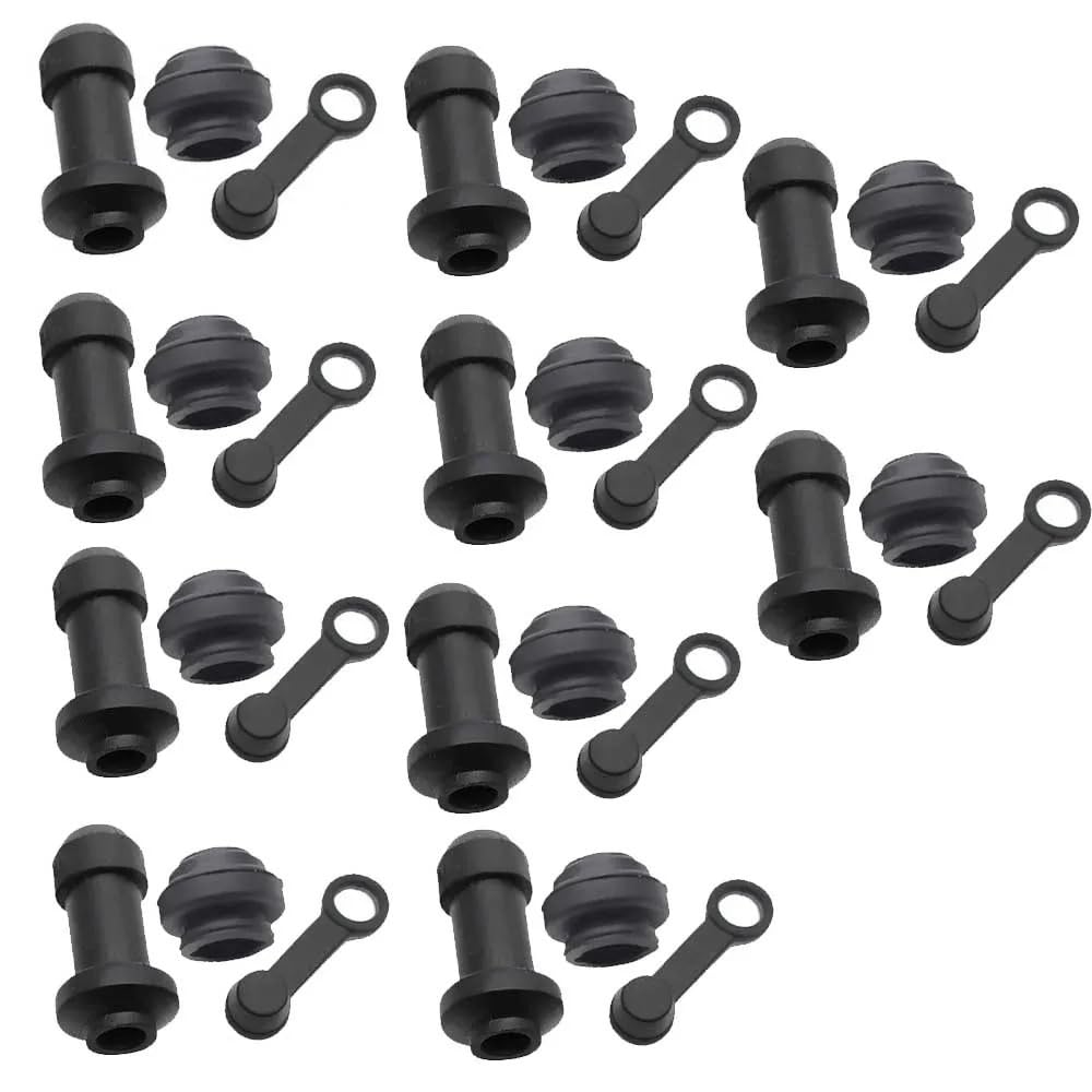 10/5/2 Sets Motorrad Roller Bremse obere untere Pumpe Bremssattel Stoßdämpferhülse Staubabdeckungen Scheibe wasserdichte Gummikappen (10 Sets Typ 2) von MARDUFEK