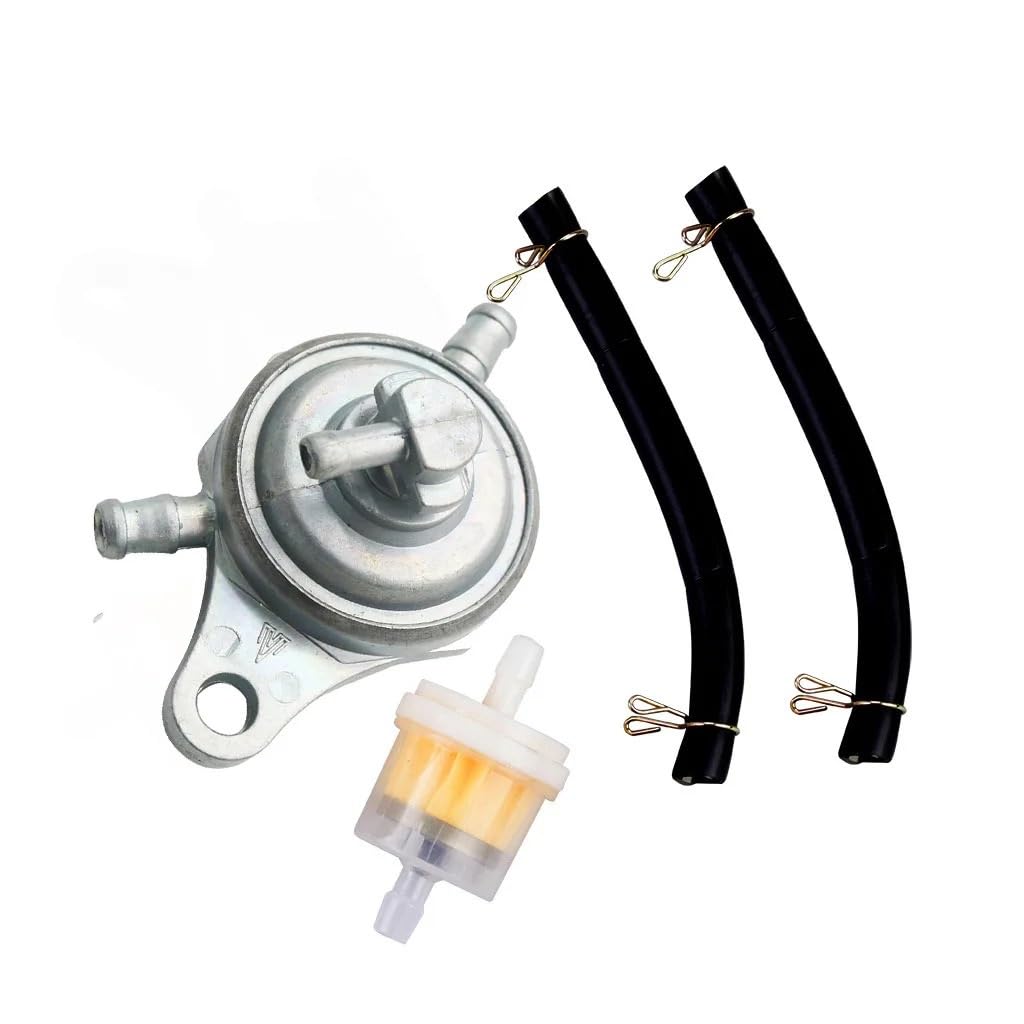 3-Wege-Kraftstoffpumpe Benzinhahn Öltank Schalter Schlauch Schlauch Filter Kit für GY6 50 150cc Unterdruck Kraftstoffschalter Scooter von MARDUFEK