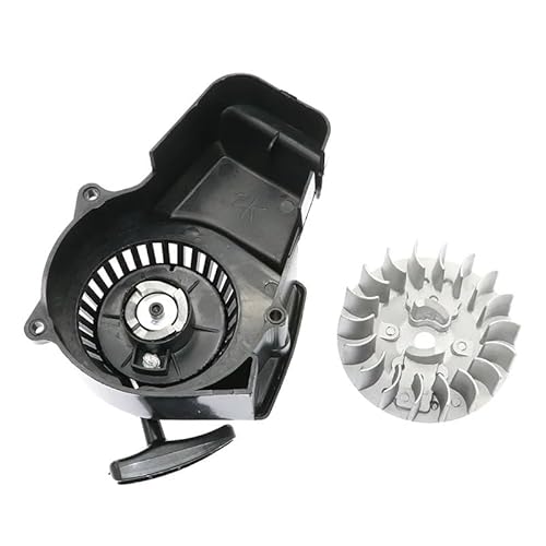 47CC 49CC Schwungrad Seilzugstarter Schraube 2-Takt Pocket Bike Mini Motor Dirt Bike ATV Aluminium-Kunststoffabdeckung (Kunststoff-Handabzieher) von MARDUFEK