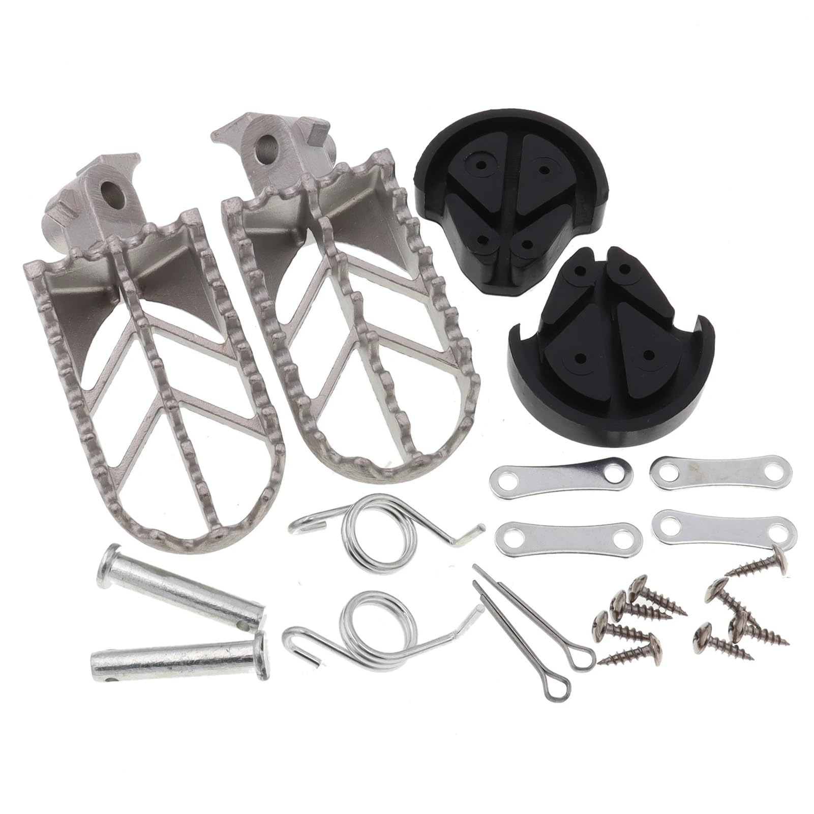 Fußrasten aus Edelstahl für Motorradmotoren, Pitster Pro XR50 CRF50 CRF70 SSR Thumpstar Motocross Pit Dirt Bike (Set D) von MARDUFEK