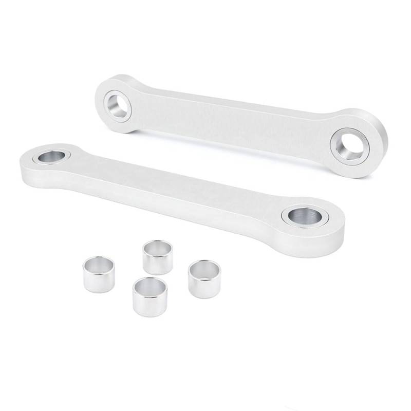 Hintere Absenkkupplungssatz passend für Suzuki Gladius SFV650 Motorrad Unterer Drop-Kit Aufhängung Stoßdämpfer Teile(Silver Lower 2.5inch) von MARDUFEK