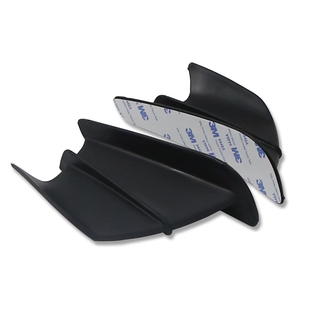 Motorrad Winglet Aerodynamische Flügel Kit Spoiler for Honda Suzuki Yamaha BMW(Black) von MARDUFEK