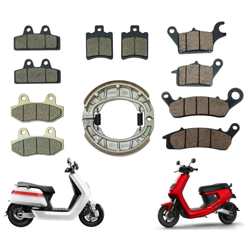 Vorne Hinten Elektro Motorrad Pad ShoeDisc Bremsbeläge für Niu N1 N1s NQI NGT M M1 M2 M+ U1 Um Us U G1 G5(M1 M U) von MARDUFEK