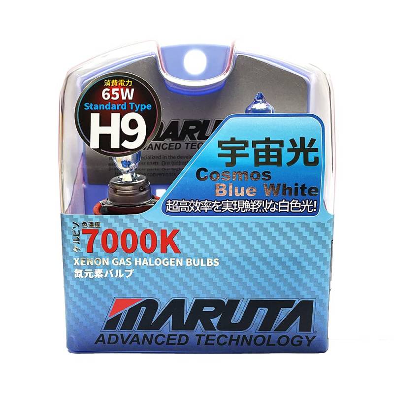 MARUTA H9 65W 12V 7000K Cosmos Blue Series Xenon Gas gefüllte Scheinwerferlampen mit fortschrittlicher Technologie von MARUTA