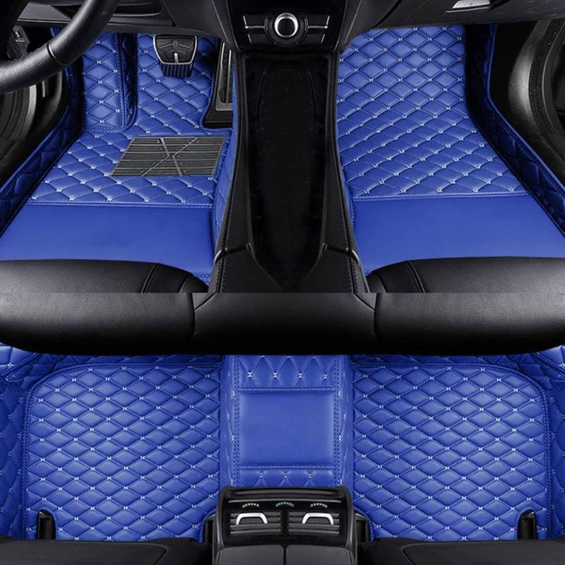 All Inclusive Stil Auto Fußmatten für BMW 4 Series G22 Coupe 2021-2023,Allwetter wasserdichte rutschfeste Auto Fussmatten,Blue von MASDHNOS