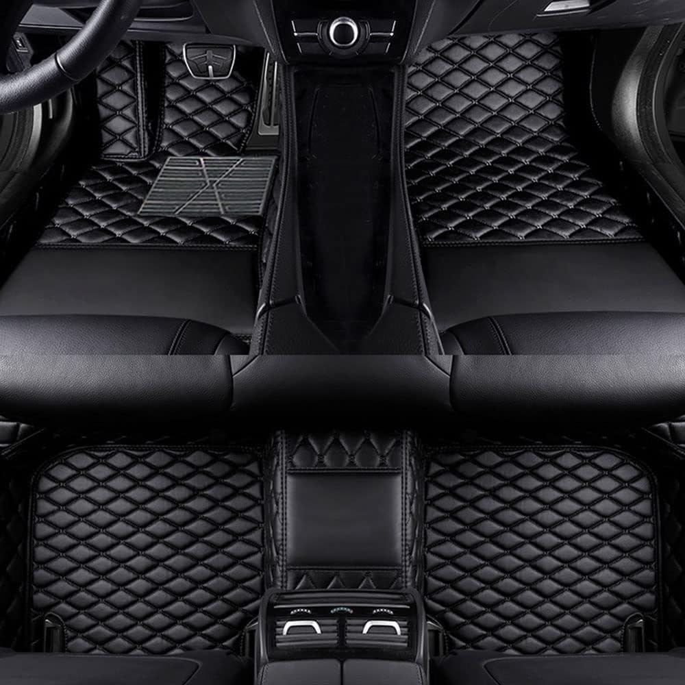 All Inclusive Stil Auto Fußmatten für Cadillac Escalade (7Seats) 2007-2010,Allwetter wasserdichte rutschfeste Auto Fussmatten,Black von MASDHNOS