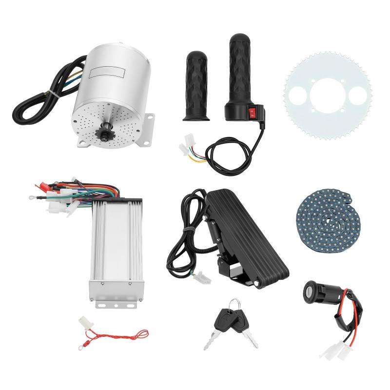 3000 W Bürstenloser Motor Set,48-72 V Bürstenloser Motor SetElektro-Brushless Motor Kit,Elektro-Brushless Hoch Geschwindigkeit Motor für Elektrische MotorräDer Go-Karts Modifizierte FahrräDer von MASHANGFU