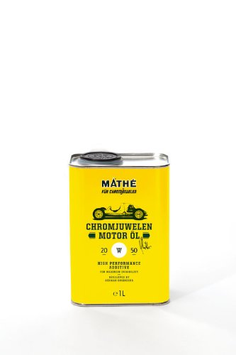 MATHÉ Chromjuwelen Motor Öl 20W-50 (1,0 l) - Mild legiertes mineralisches Motorenöl für Old- und Youngtimer - High Performance Oldtimer-Motoröl mit optimalen Verschleiß- und Korrosionsschutz von MATHY