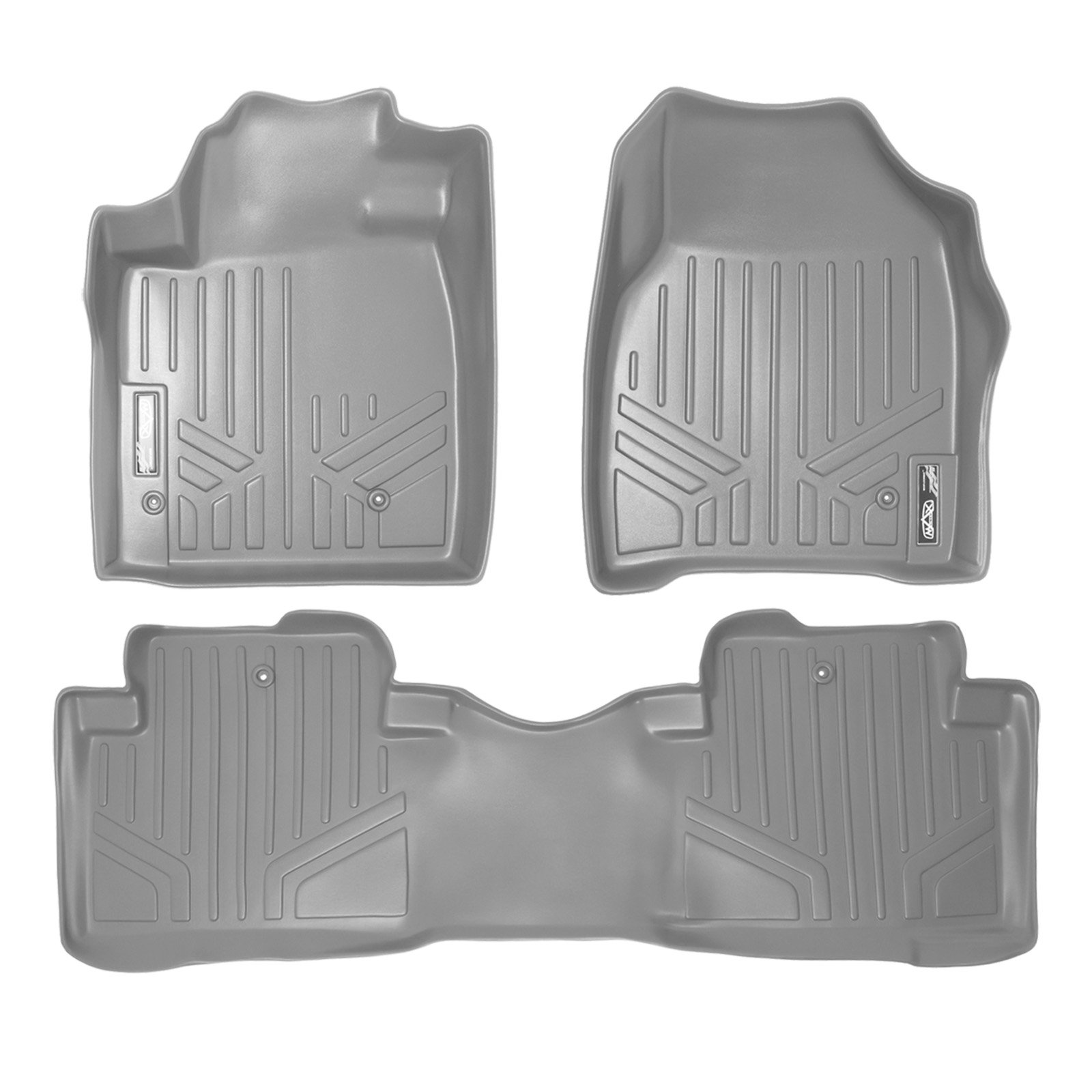 MAXLINER Fußmatten 2-reihig Liner Set grau für 2009-2015 Honda Pilot von MAX LINER